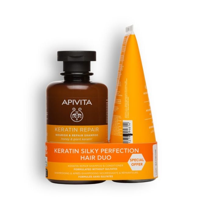 Apivita Champô Keratina Repair 250ml + Oferta Condicionador 150ml