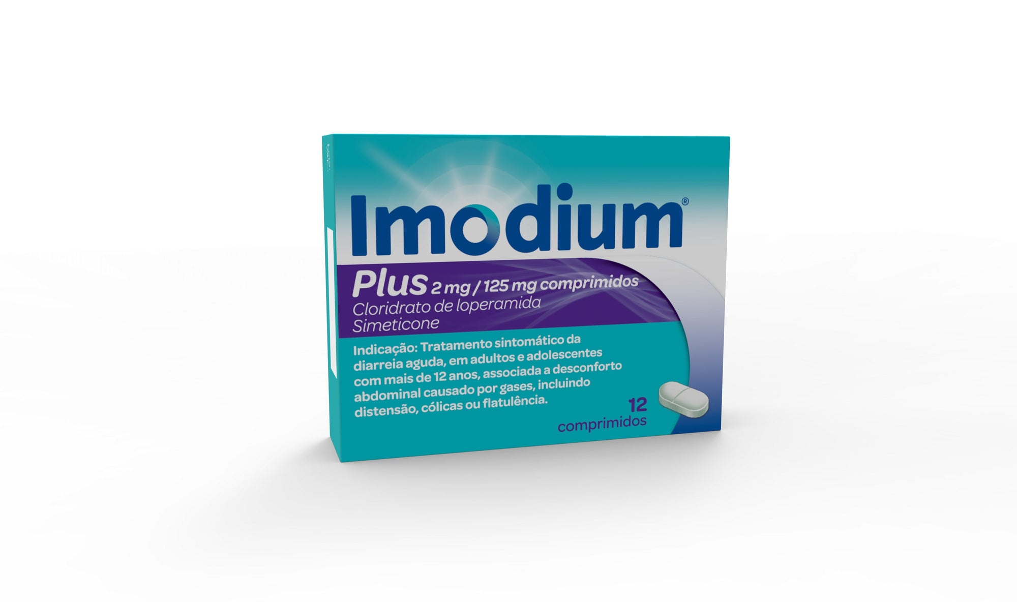 Imodium Plus, 2/125 mg x 12 comprimidos