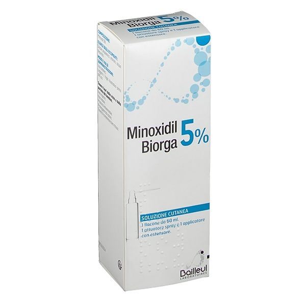 Minoxidil Biorga 50 mg/ml x60ml Solução Cutânea