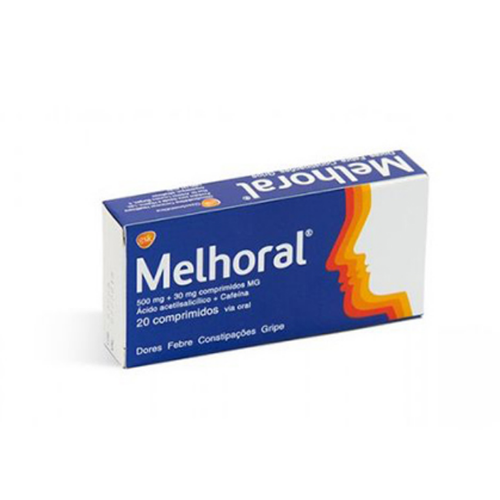 Melhoral 500 mg + 30 mg x 20 Comprimidos