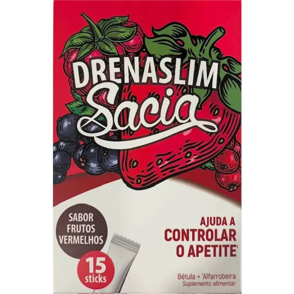 Drenaslim Sacia Frut Vermelh x 15 Sticks