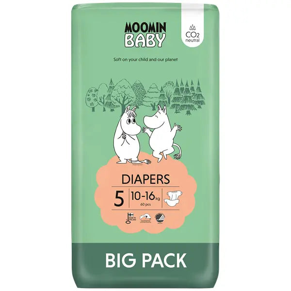 Moomin Baby Fralda T5 10-16kg 60 un