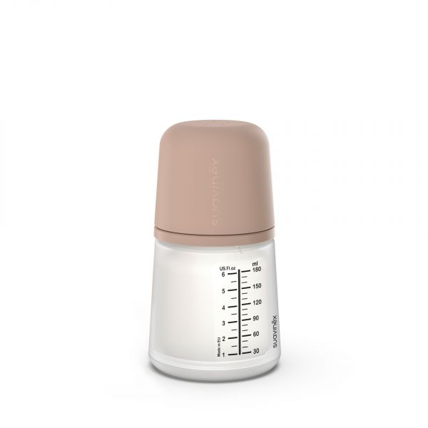 Suavinex Biberão Silicone ZeroZero Anti-Cólicas Fluxo Adaptável +0m Fair 180ml