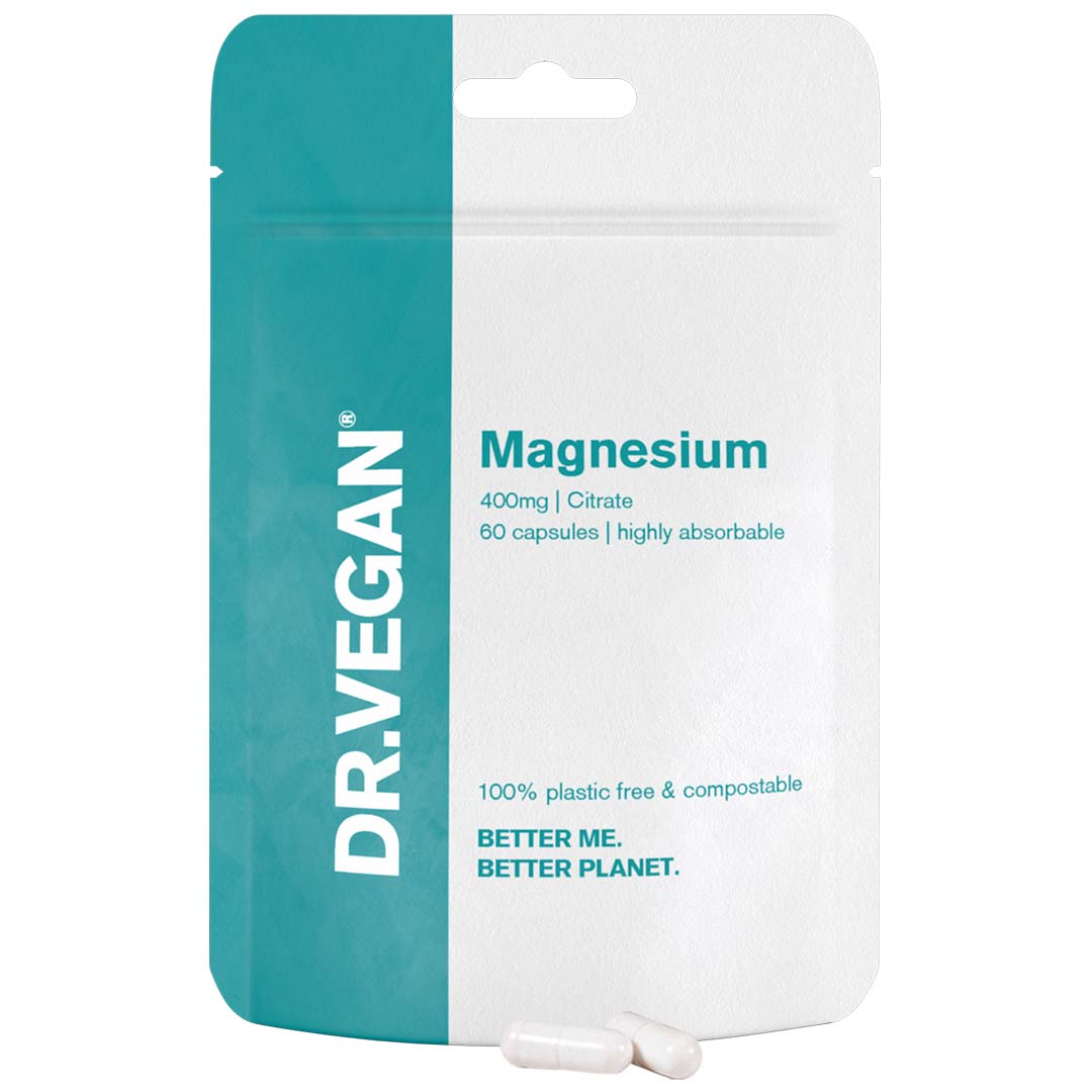 DR.VEGAN Daily Magnesium Citrate, 400mg | 60 Cápsulas Veganas | Dois por dia - 30 dias de uso