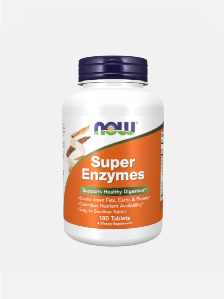 Now Super Enzymes – 180 Comprimidos
