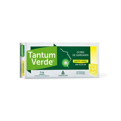 Tantum Green Lemon Sin Azúcar 3 mg x 20 comprimidos