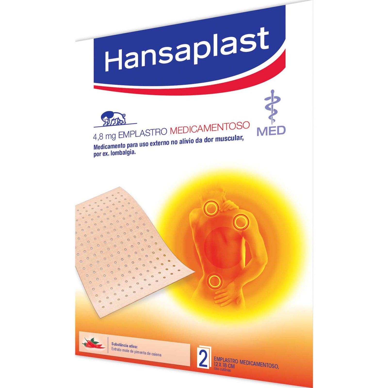 Hansaplast Emplastro Térmico 12X18cm x 2 unidades