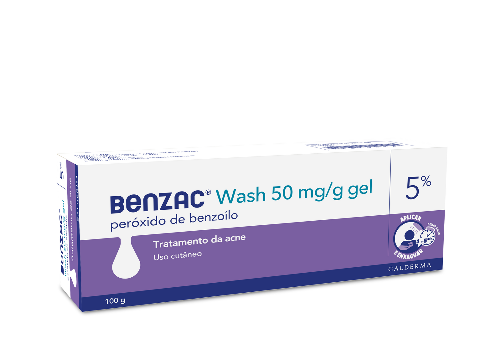 Benzac Wash 5, 50 mg/g x 100 g Gel