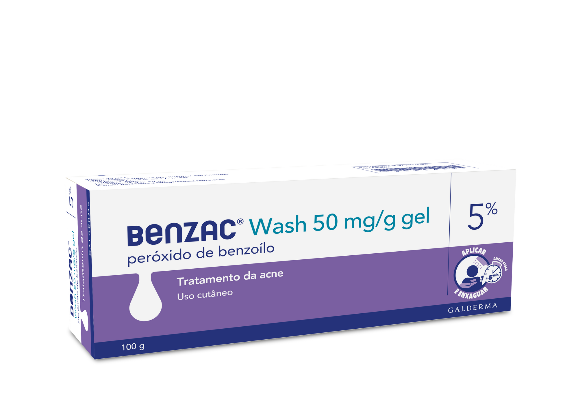 Benzac Wash 5, 50 mg/g x 100 g Gel