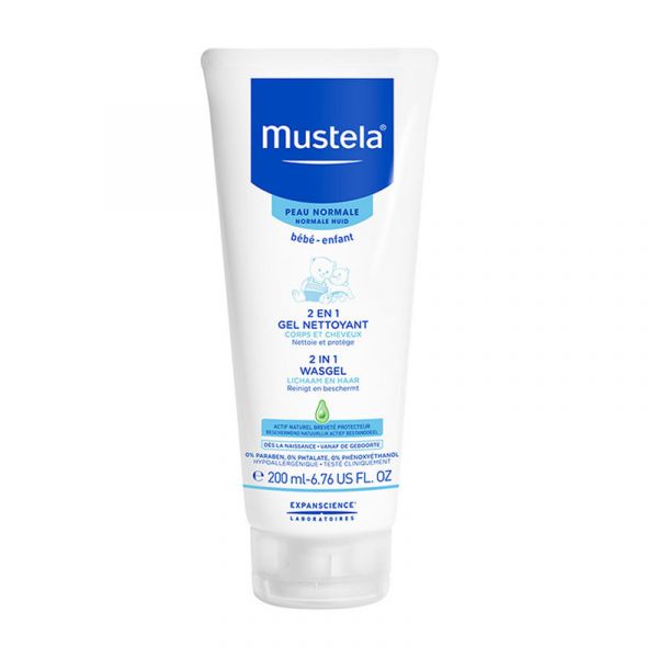 Mustela Gel Lavante 2 em 1 Cabelos e Corpo 200ml