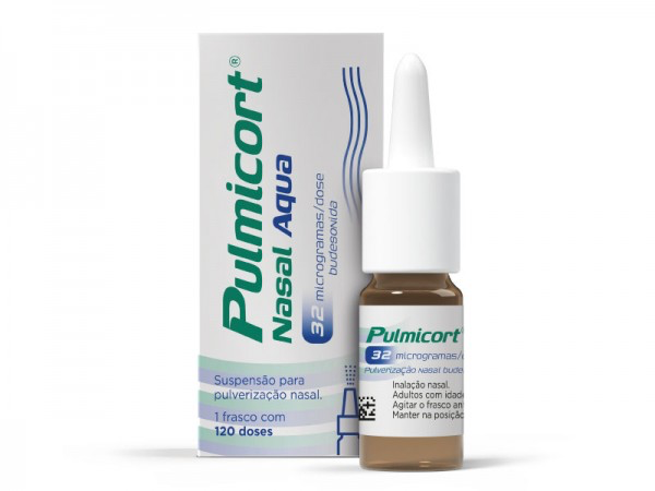 Pulmicort Nasal Aqua 32 mcg/dose x 120 Doses Suspensão para Pulverização Nasal