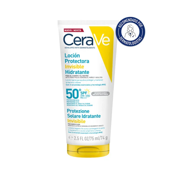 Cerave Loção Protectora Invisivel Hidratante Spf50 75Ml