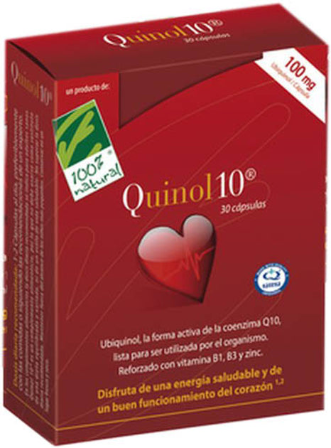 Quinol 10 (100mg) x 30 cápsulas  – Cien por Cien