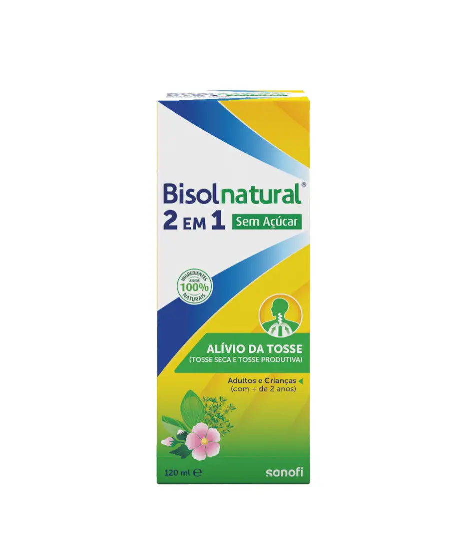 Jarabe sin azúcar Bisolnatural 2 en 1 x 120 ml