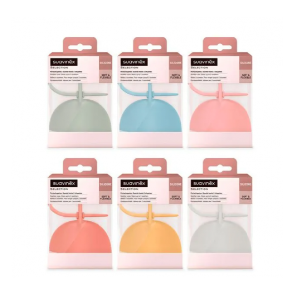 Portachupetes de silicona Suavinex Selection