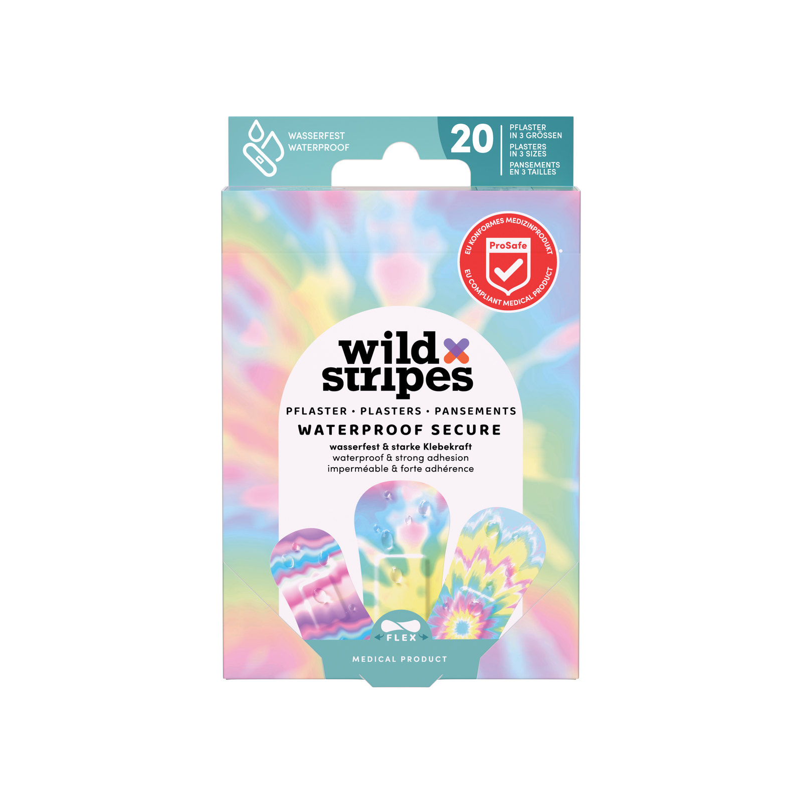 WILD STRIPES WATERPROOF PENS RAINBOWX20