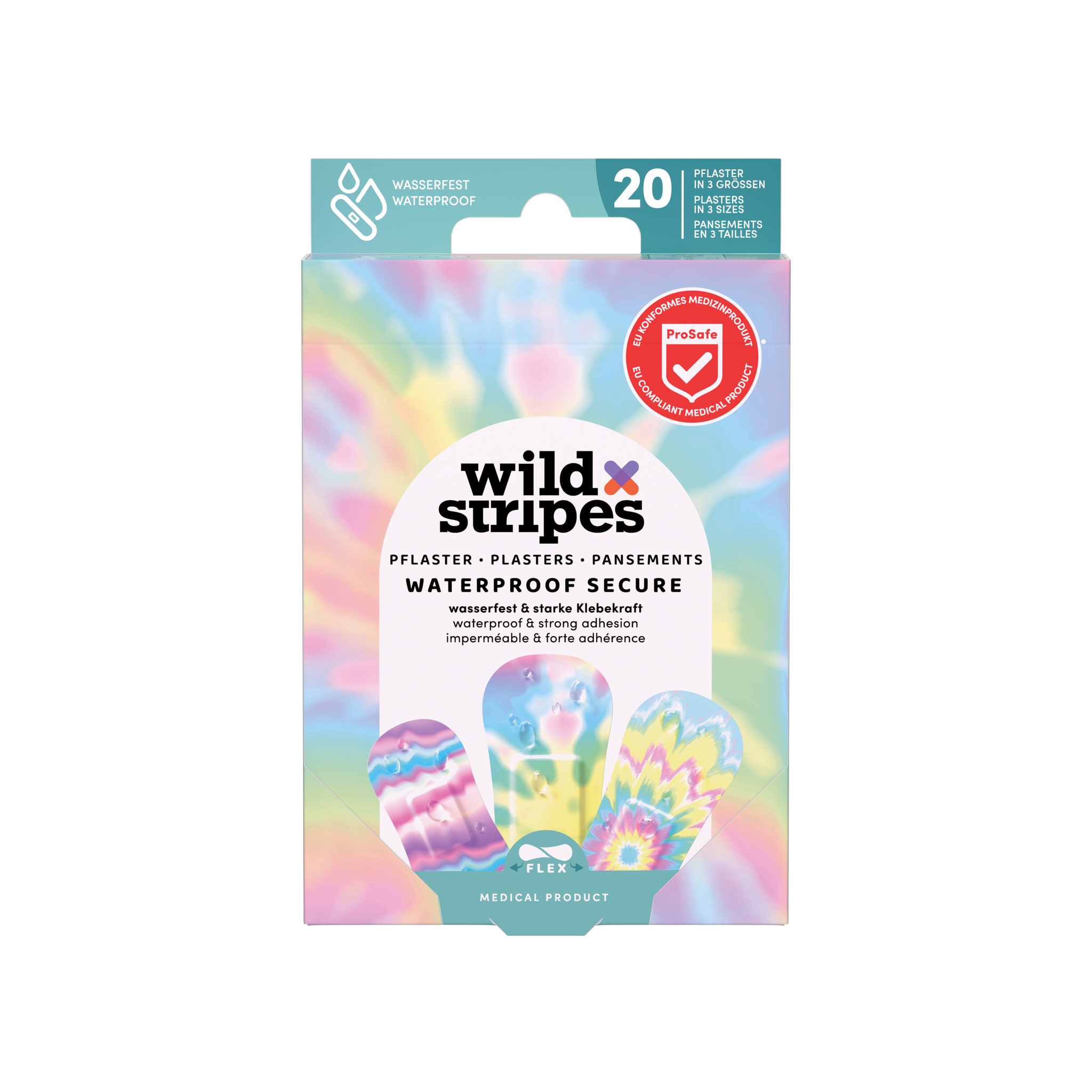 WILD STRIPES WATERPROOF PENS RAINBOWX20