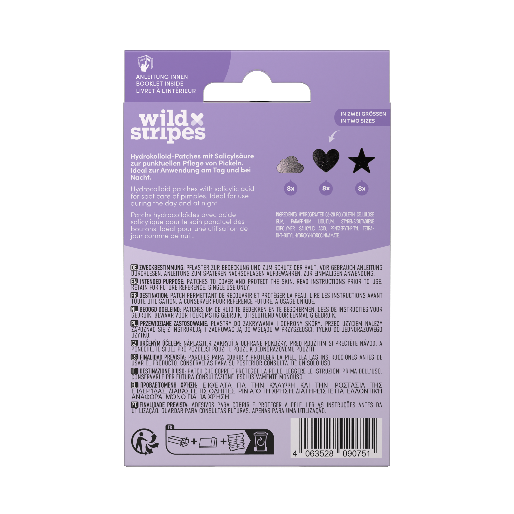 WILD STRIPES PIMPLE PATCHES HOLO CL X24