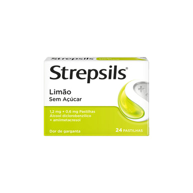 Strepsils Limão Sem Açúcar x 24 pastilhas