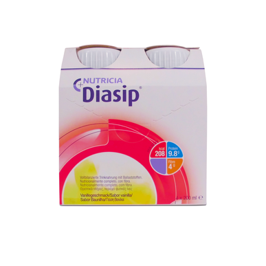 Diasip Solução de Baunilha 200 ml x 4 frascos