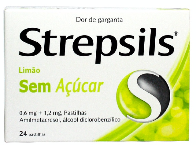 Strepsils Limão sem açúcar 24 pastilhas