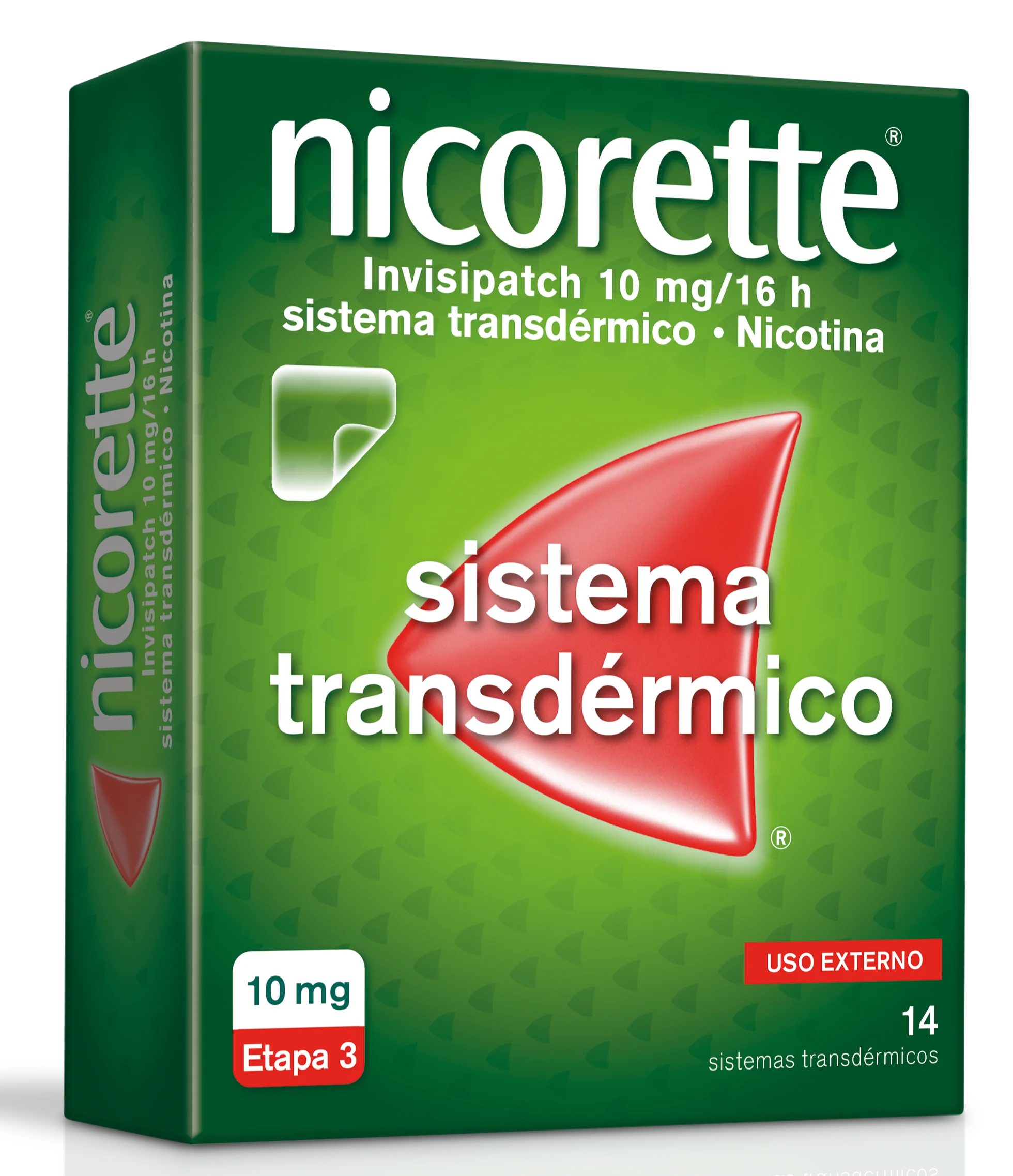 NICORETTE  Invisipatch-14 sistemas transdérmicos 10mg/16h