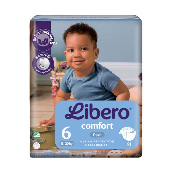 LIBERO COMFORT 6 PAÑAL 13-20KG X21
