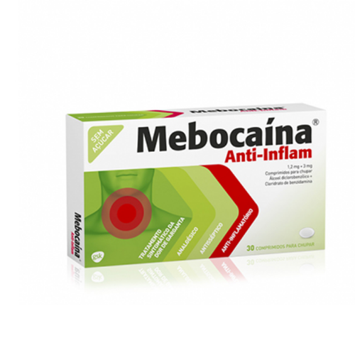 Mebocaína Anti-Inflam x30 Comprimidos Chupar