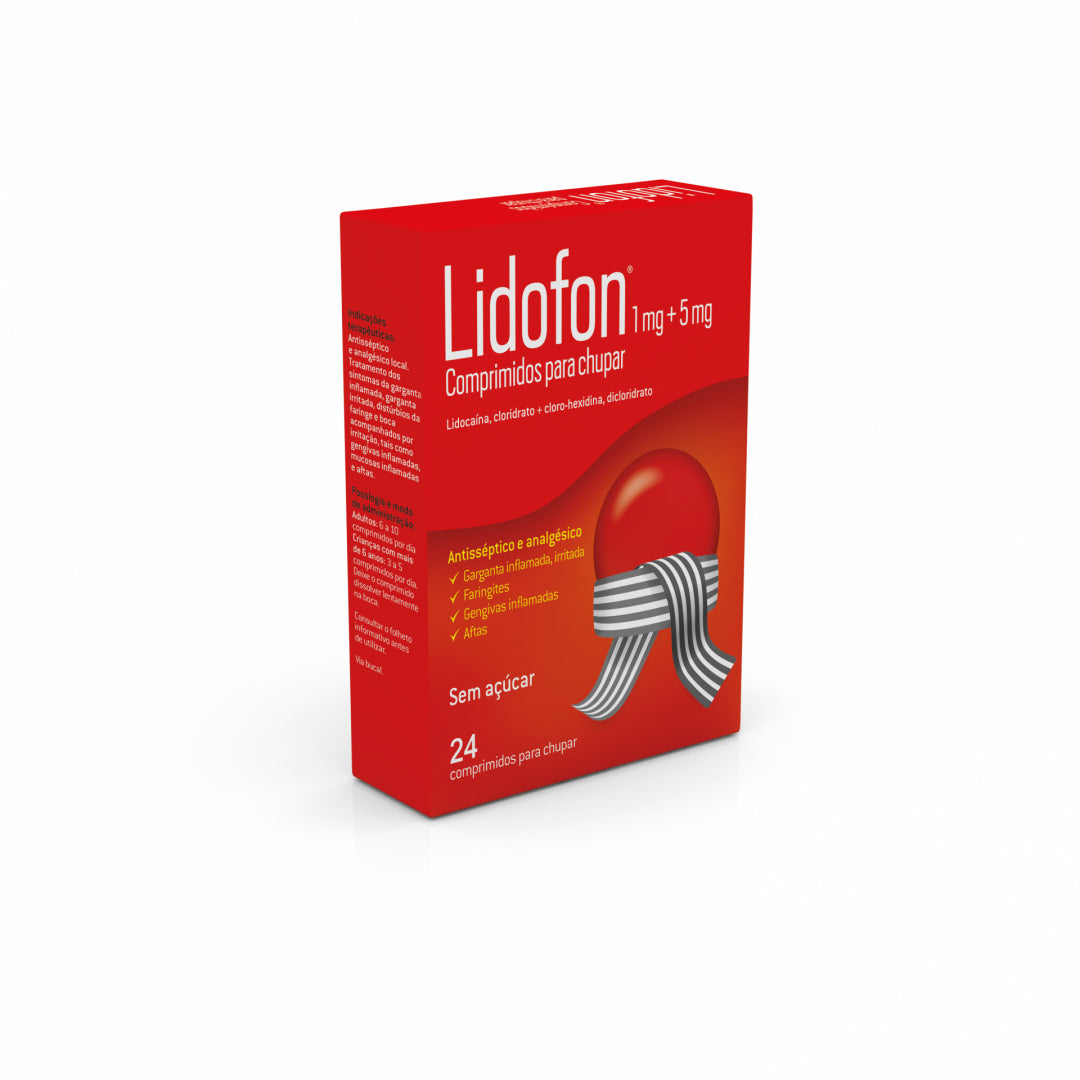 Lidofon 1mg + 5 mg x24 Comprimidos Chupar