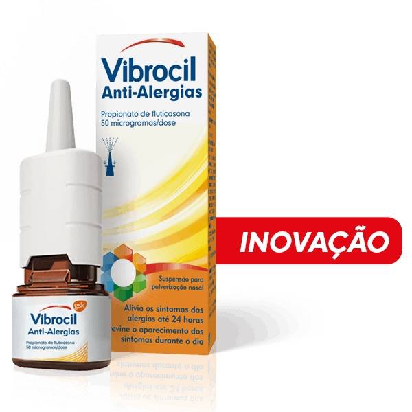 Vibrocil Anti-Alergias Spray Nasal 60 doses – alívio dos sintomas da rinite alérgica