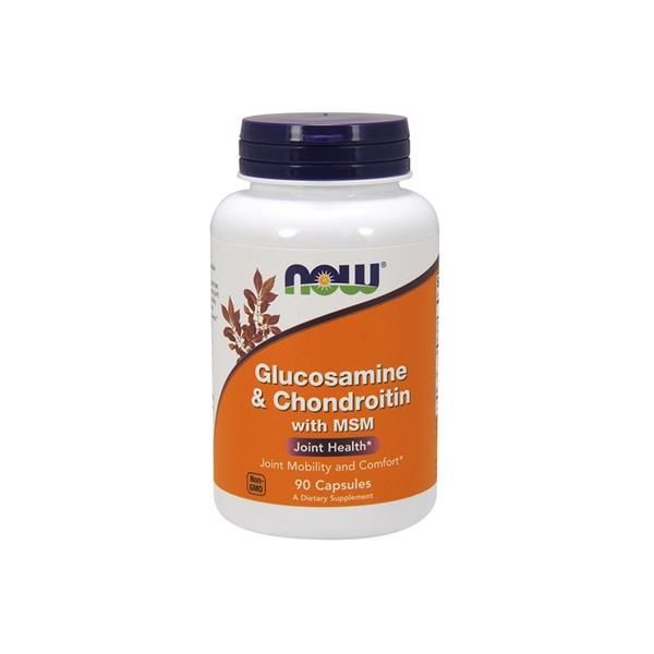 Gluocosamina e condroitina com MSM (90 caps) | Now Foods