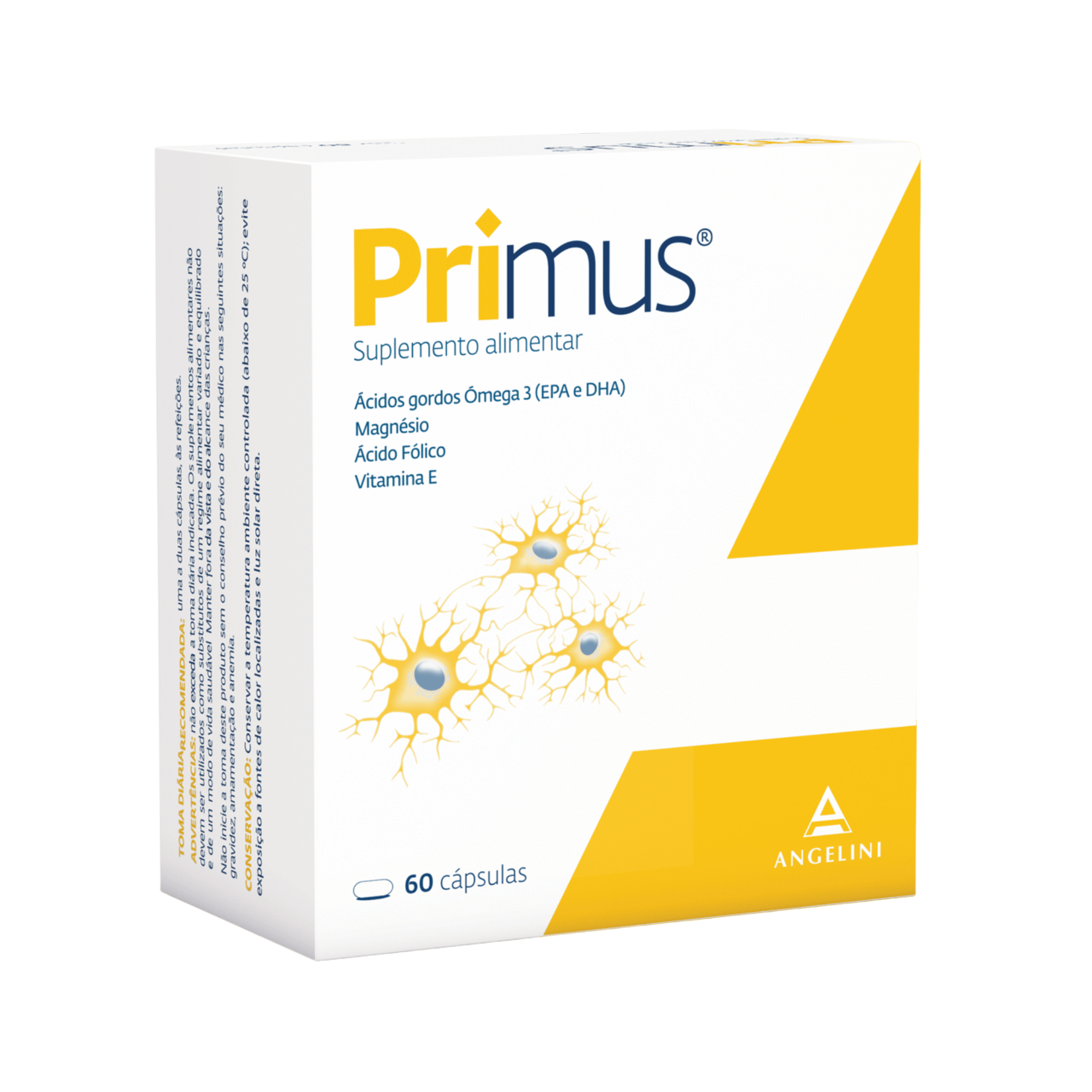 Primus 60 Cápsulas – suplemento com ómega-3 e vitaminas para saúde mental e energia cerebral
