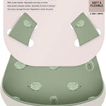 Babero Silicona Suavinex Verde/Gris 2 Unidades