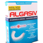 Algasiv Almofada Adesiva Prótese Dentária Inferior 18 Unidades com Oferta de 12 Unidades