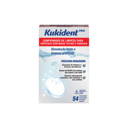 Kukident Pro Comprimidos Limpeza Protese Dentária x54