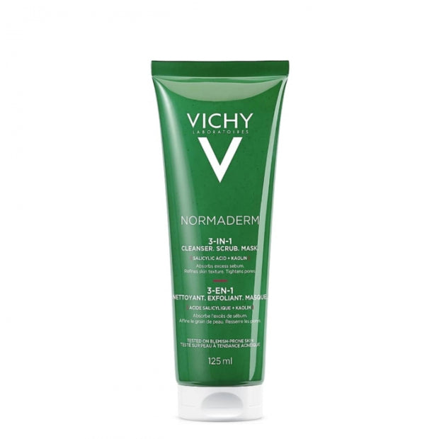 Gel exfoliante 3 en 1 Normaderm de Vichy 125 ml