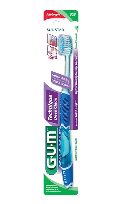 GUM Technique Pro escova dentes compacta suave 525