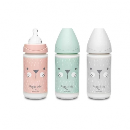 Suavinex Biberão Premium Vidro Tetina 3 Posições Silicone 240 mL