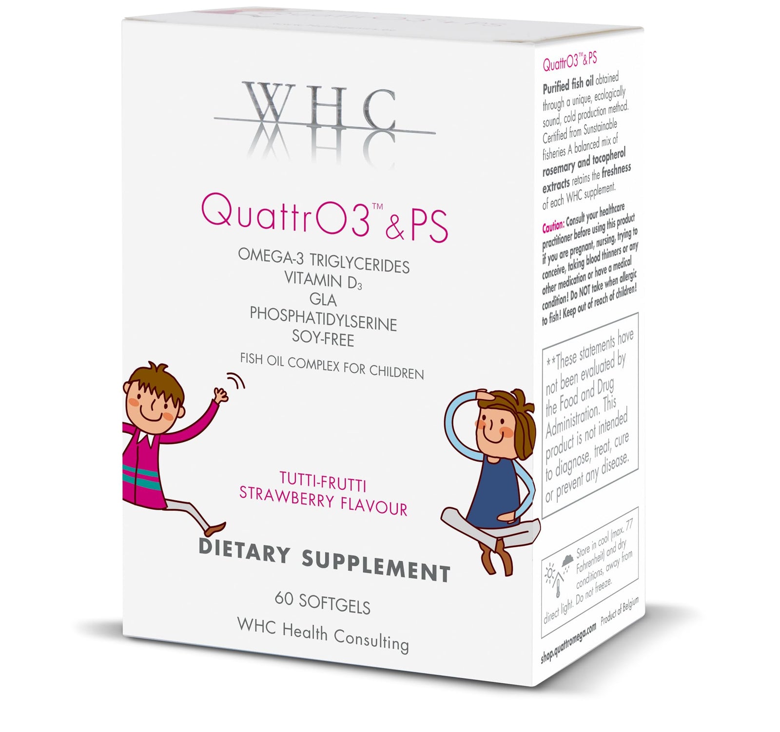 QuattrO3 + PS Ómega 3 + Vit D3 (60 Caps) | WHC