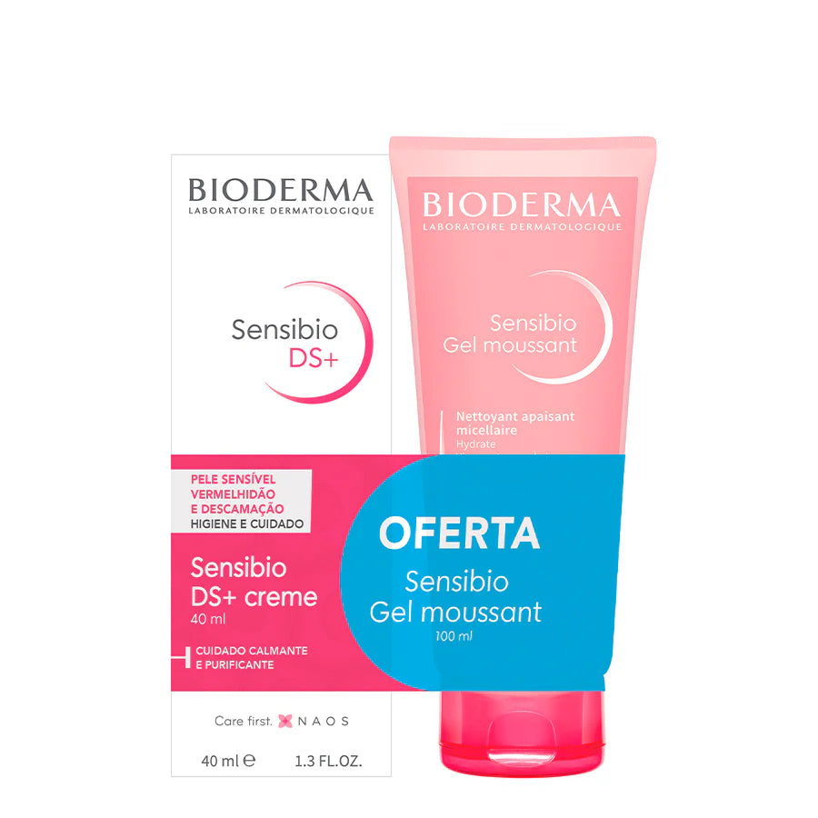 Bioderma Sensibio DS+ Creme 40ml + Sensibio Gel Moussant 100ml