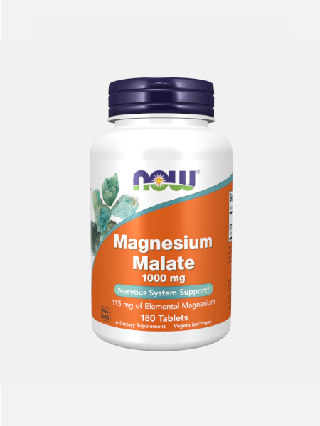 Now Magnésio Malate 1000mg 180 Comprimidos