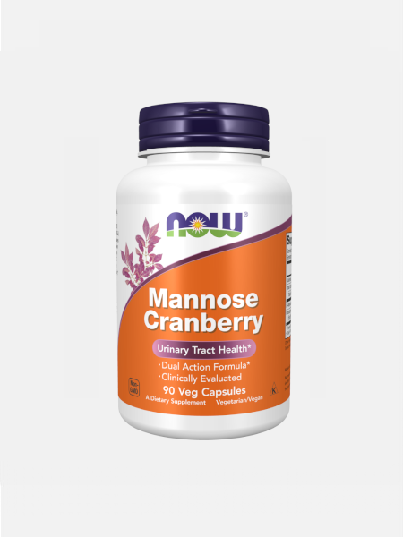 Mannose e Cranberry (90 caps) | Now Foods