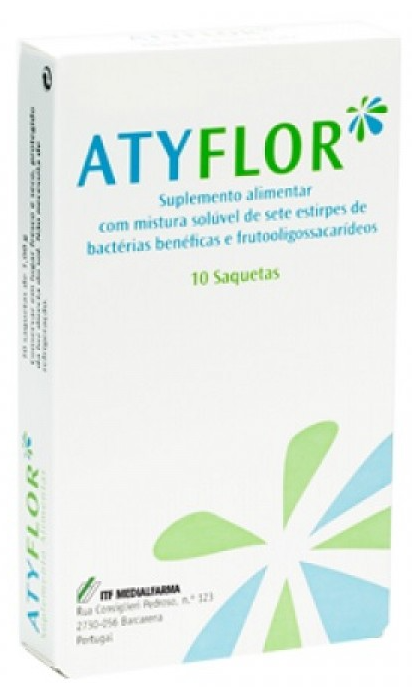 Atyflor 10 saquetas – suplemento simbiótico para flora intestinal e saúde digestiva