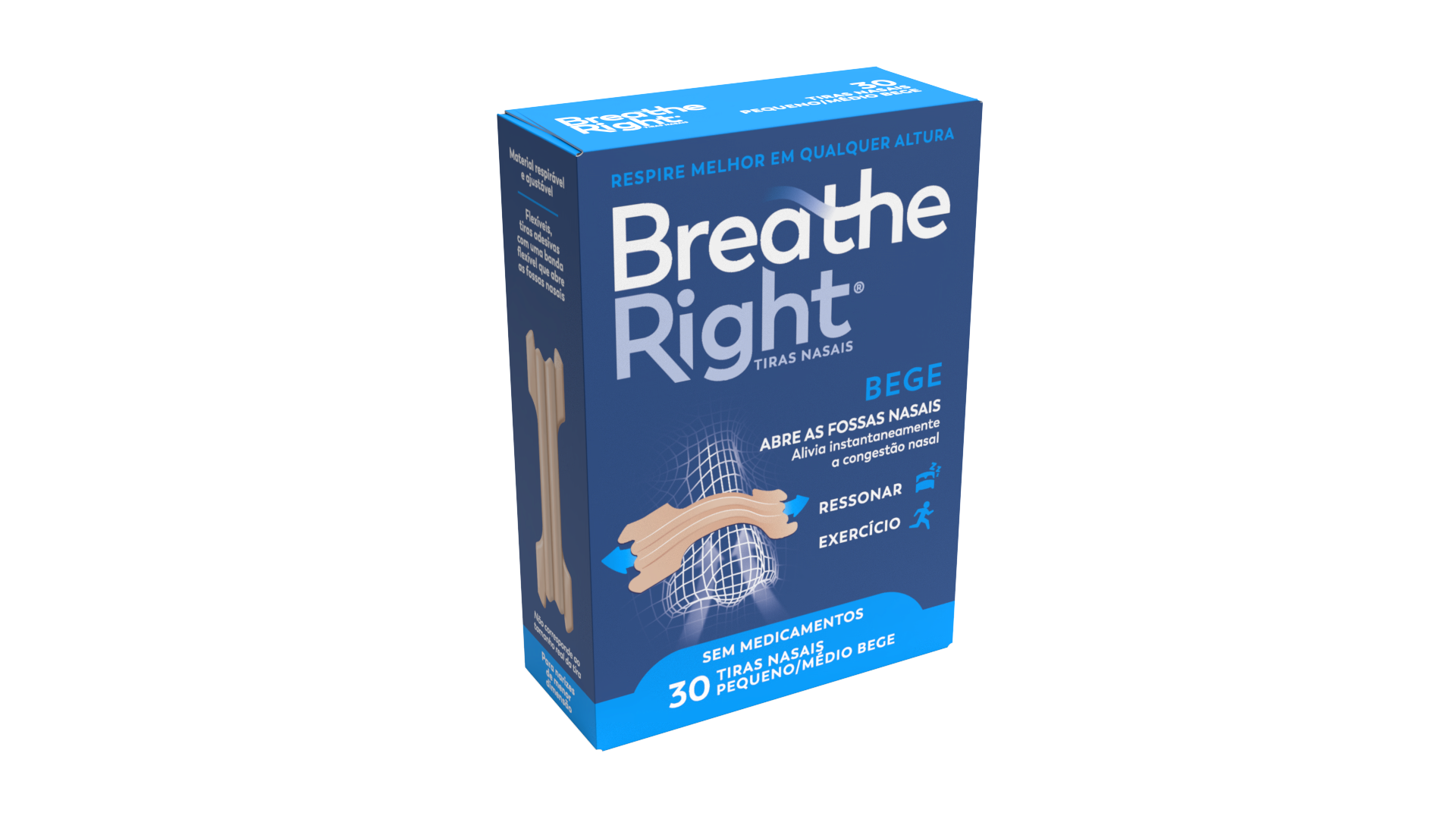 BREATHE RIGHT PENSO NASAL PEQ/MED X30