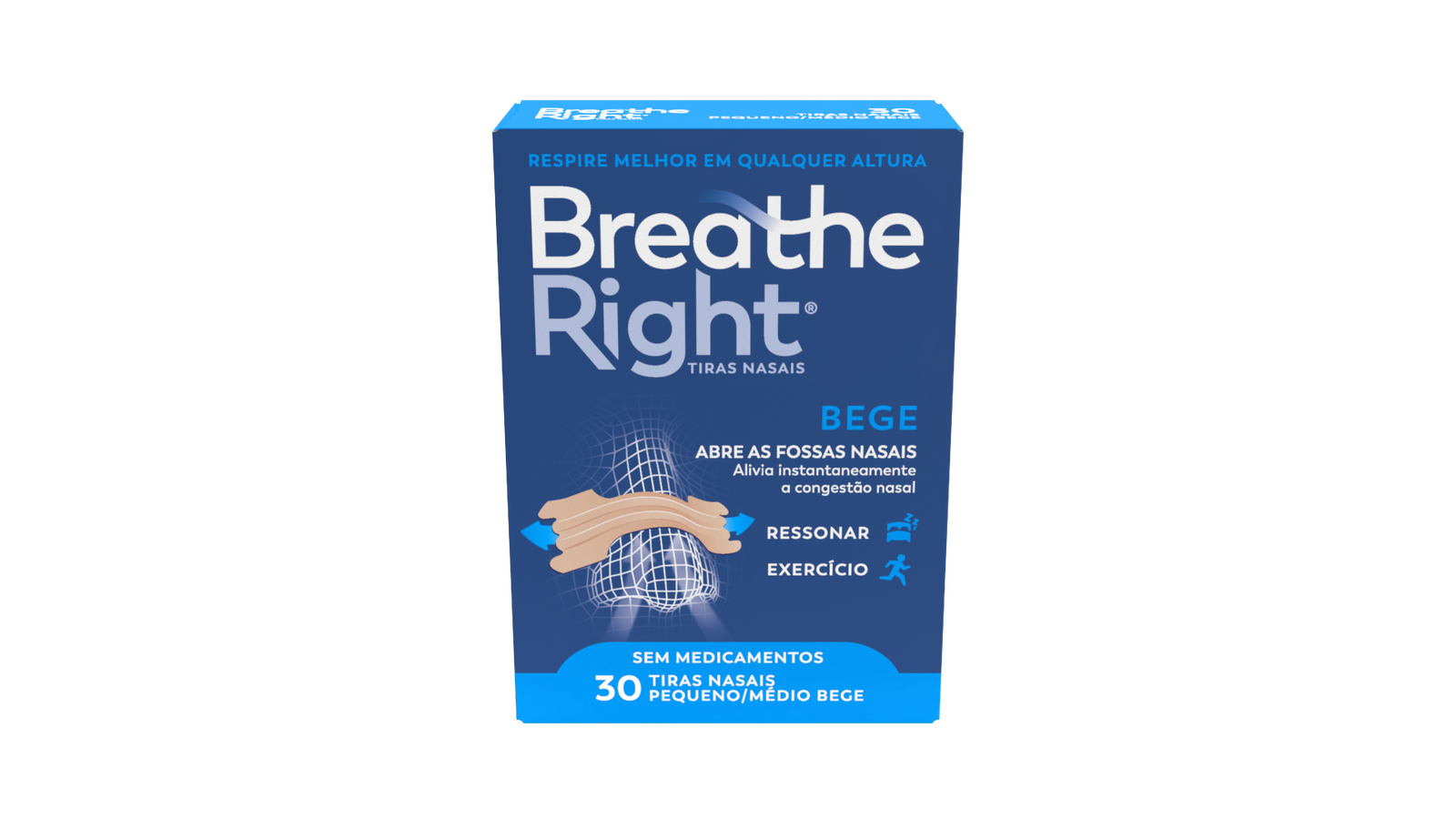 BREATHE RIGHT PENSO NASAL PEQ/MED X30
