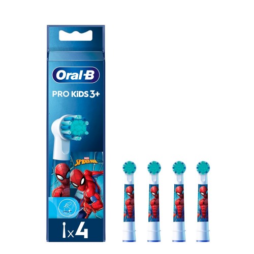 Oral B Kids Spiderman Recarga Escova Eletrica x4