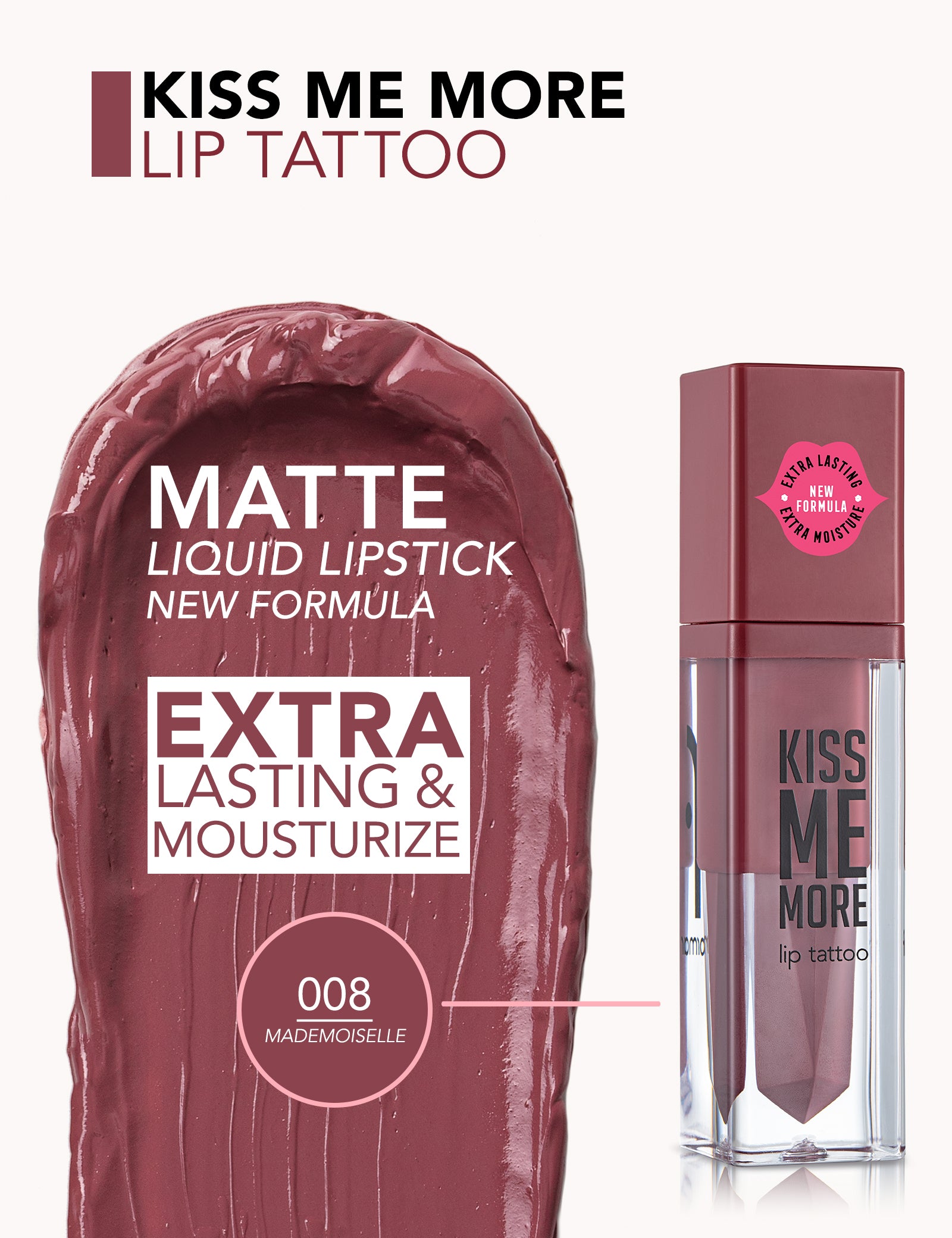 Flormar Kiss Me More Lip Tattoo 08 Madmoislle