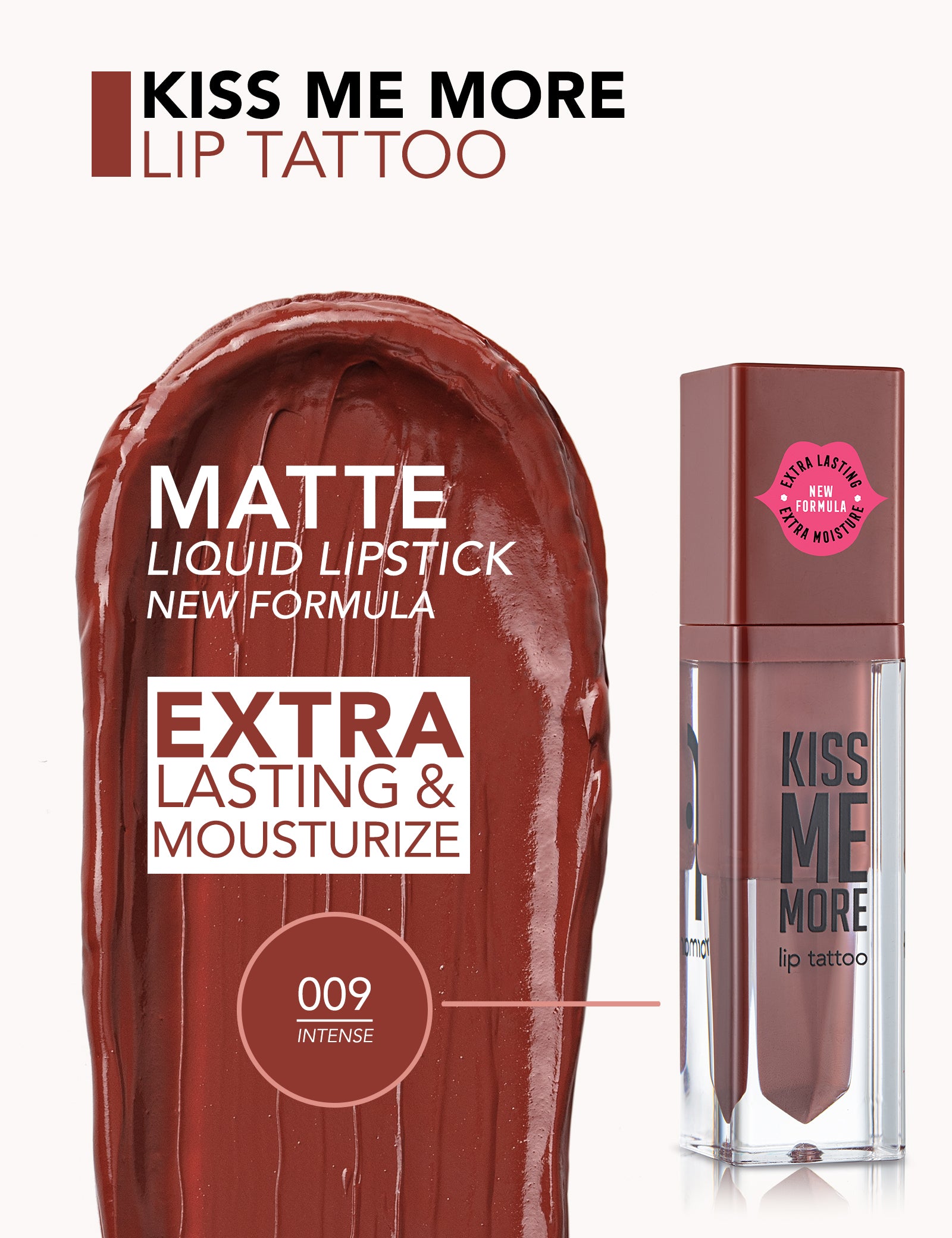 Flormar Kiss Me More Lip Tattoo 09 Intense