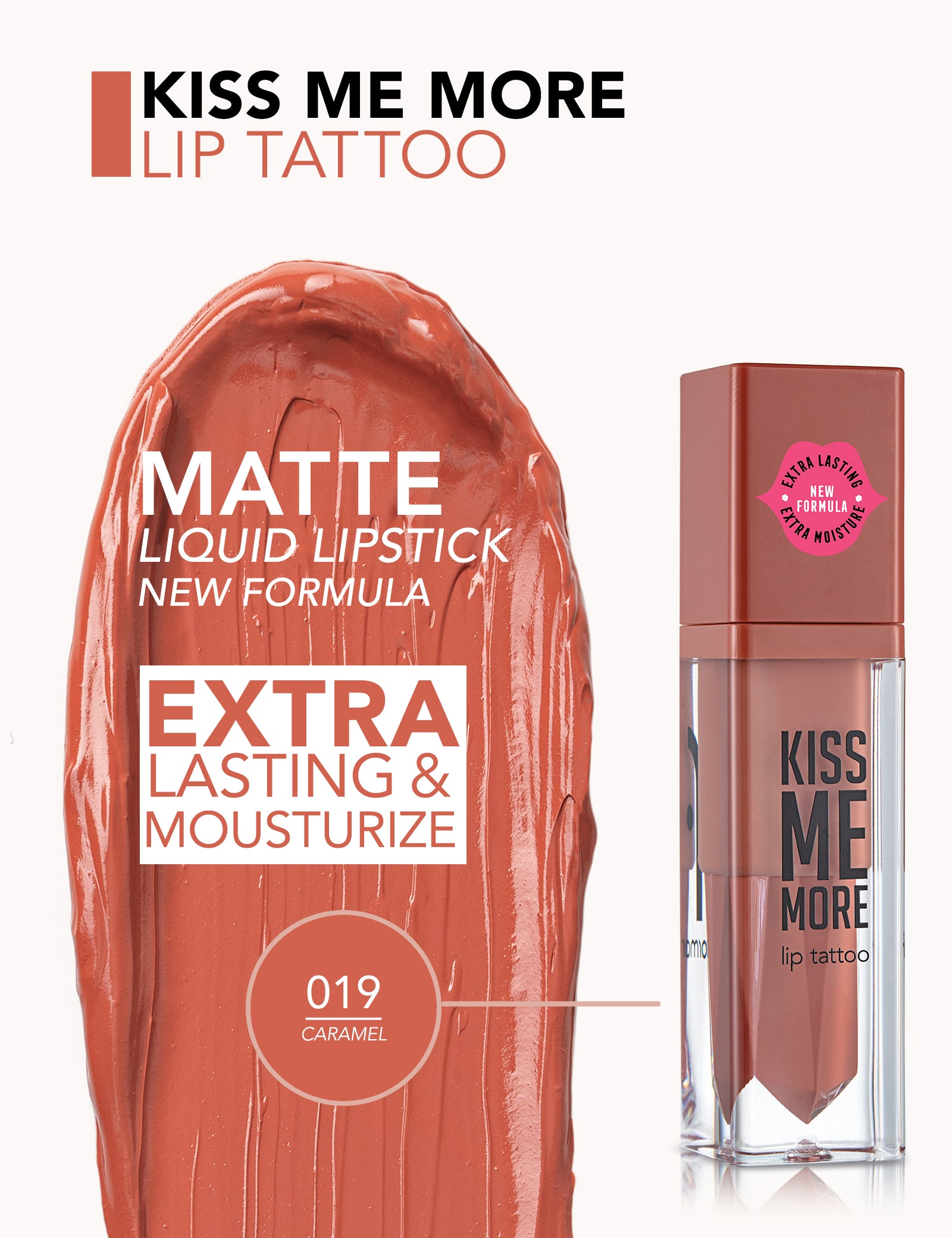 Flormar Kiss Me More Lip Tattoo 19 Caramel