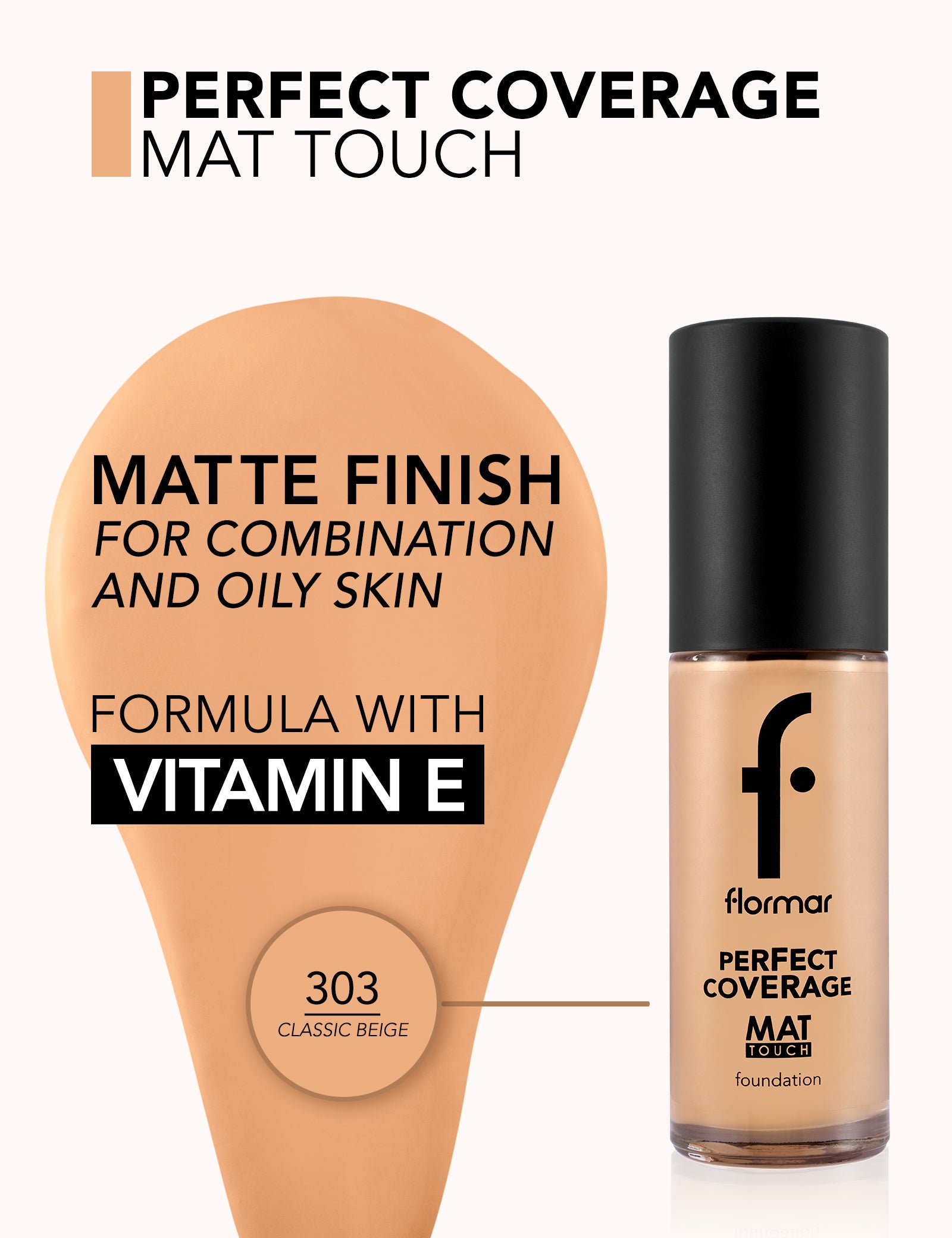 Flormar Mat Touch Foundation 303 Np